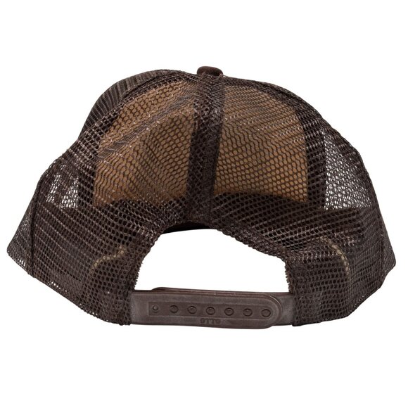 John Wayne Cancer Foundation Trucker Cap Brown Beige Adjustable Snapback Otto Co - Picture 3 of 6